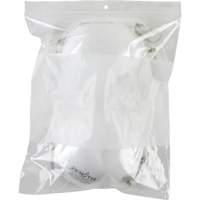 White Block Poly Bags, Reclosable, 10" x 8", 2 mils PF948 | Meunier Outillage Industriel