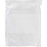 White Block Poly Bags, Reclosable, 15" x 12", 2 mils PF963 | Meunier Outillage Industriel