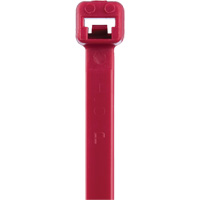 T Series Cable Ties, 8" Long, 50 lbs. Tensile Strength, Red PG629 | Meunier Outillage Industriel