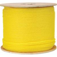 1/4" Braided Yellow Rope, Polypropylene, 1300' Meunier Outillage Industriel