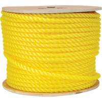 1/2" Braided Yellow Rope, Polypropylene, 335' Meunier Outillage Industriel