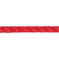 Braided Red Rope, Polypropylene, 500' Meunier Outillage Industriel