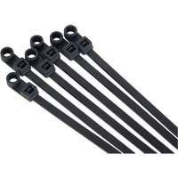 Screw-In Cable Tie, 8" Long, 50 lbs. Tensile Strength, Black Meunier Outillage Industriel