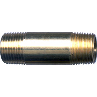 Long Pipe Nipple, Brass, 1/4", NPT x NPT Meunier Outillage Industriel