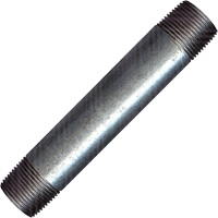 Long Pipe Nipple, Galvanized, 1/2", NPT x NPT Meunier Outillage Industriel