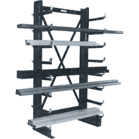 Single-sided Minitree<sup>®</sup> Cantilever Rack, 36" W x 76-3/16" H RG621 | Meunier Outillage Industriel