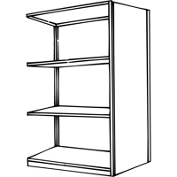 &eacute;l&eacute;ment de rayonnage Interlok, Acier, Sans boulons, Capacit&eacute; 800 lb, 36" la x 76" h x 24" p Meunier Outillage Industriel