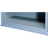 Plaque de base/façade pour rangement de bacs sur rayonnage enclenchable Interlok Meunier Outillage Industriel