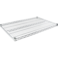 Standard-Duty Chromate Wire Shelf, 36" W x 18" D, 500 lbs. Capacity Meunier Outillage Industriel