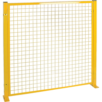 Mesh Style Perimeter Guard, 4' H x 4' W, Yellow RL848 | Meunier Outillage Industriel