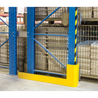 Racking Aisle Protectors, 3" W x 50" L x 16" H, Safety Yellow Meunier Outillage Industriel