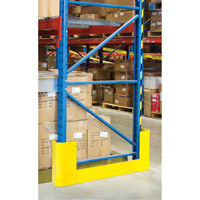 Racking Aisle Protectors, 3" W x 47" L x 16" H, Safety Yellow RN063 | Meunier Outillage Industriel