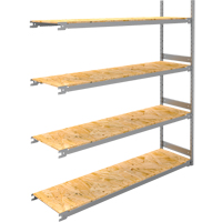 Wide Span Record Storage Shelving, Steel, 4 Shelves, 72" W x 18" D x 84" H, Add-On Kit Meunier Outillage Industriel