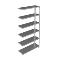 &eacute;l&eacute;ment de rayonnage, Acier galvanis&eacute;, Montant &agrave; fente, Capacit&eacute; 400 lb, 36" la x 72" h x 12" p Meunier Outillage Industriel