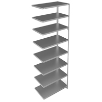 &eacute;l&eacute;ment de rayonnage, Acier galvanis&eacute;, Montant &agrave; fente, Capacit&eacute; 400 lb, 36" la x 96" h x 18" p Meunier Outillage Industriel
