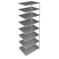 &eacute;l&eacute;ment de rayonnage, Acier galvanis&eacute;, Montant &agrave; fente, Capacit&eacute; 400 lb, 36" la x 96" h x 24" p Meunier Outillage Industriel