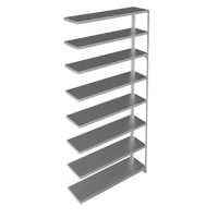 &eacute;l&eacute;ment de rayonnage, Acier galvanis&eacute;, Montant &agrave; fente, Capacit&eacute; 300 lb, 48" la x 96" h x 12" p Meunier Outillage Industriel