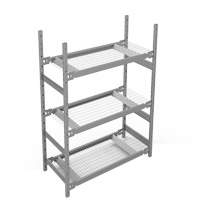 &eacute;tag&egrave;re de grande largeur, Acier, Sans boulons, Capacit&eacute; 1340 lb, 42" la x 60" h x 18" p Meunier Outillage Industriel