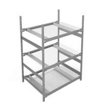 &eacute;tag&egrave;re de grande largeur, Acier, Sans boulons, Capacit&eacute; 1340 lb, 42" la x 60" h x 32" p Meunier Outillage Industriel