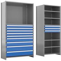 Cabinet d'entreposage à tiroirs intégré Interlok RN761 | Meunier Outillage Industriel