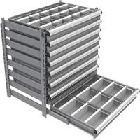 Cabinet d'entreposage &agrave; tiroirs int&eacute;gr&eacute; Interlok Meunier Outillage Industriel