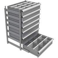 Cabinet d'entreposage &agrave; tiroirs int&eacute;gr&eacute; Interlok Meunier Outillage Industriel