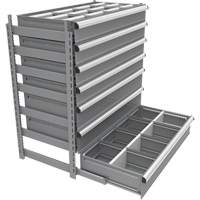 Cabinet d'entreposage &agrave; tiroirs int&eacute;gr&eacute; Interlok Meunier Outillage Industriel