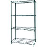 Dry Rack Shelving, 4 Tiers, 36" W x 63" H x 18" D Meunier Outillage Industriel