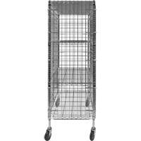 Security Cart, Chrome Plated, 48" x 69" x 24", 500 lbs. Capacity Meunier Outillage Industriel