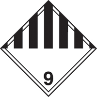 Miscellaneous Danger TDG Shipping Labels, 4" L x 4" W, Black on White SAG884 | Meunier Outillage Industriel