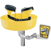 Poste de douche oculaire, Installation Support pour tuyau d'approvisionnement, Bol Plastique Meunier Outillage Industriel