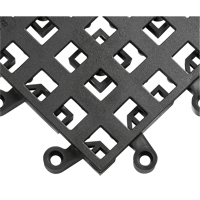 ErgoDeck&reg; Mat No. 560, PVC, 1-1/2' W x 1-1/2' L, 7/8" Thick, Black Meunier Outillage Industriel