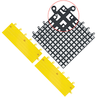 ErgoDeck&reg; Mat No. 560, PVC, 1-1/2' W x 1-1/2' L, 7/8" Thick, Black Meunier Outillage Industriel