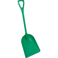 Safety Shovels - Hygienic Shovels (One-Piece), 14" x 17" Blade, 42" Length, Plastic, Green SAL463 | Meunier Outillage Industriel