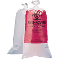 Biohazard Disposal Bags, Bio-Hazard, 24" L x 12" W, 1.5 mils, 100 /pkg. SAM051 | Meunier Outillage Industriel