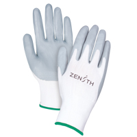 Gants l&eacute;gers enduits et respirants, 8/Moyen, R&ecirc;vetement Mousse de nitrile, Calibre 13, Enveloppe en Polyester Meunier Outillage Industriel