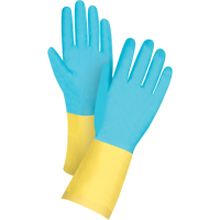 Premium Dipped Chemical-Resistant Gloves, Size Small/7, 12" L, Neoprene/Rubber Latex, Cotton/Flock-Lined Inner Lining, 20-mil SAM650 | Meunier Outillage Industriel