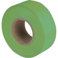 Flagging Tape, 1.1875" W x 150' L, Fluorescent Green Meunier Outillage Industriel