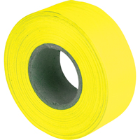 Flagging Tape, 1.2" W x 150' L, Fluorescent Yellow Meunier Outillage Industriel