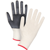 Gants en tricot &agrave; paume enduite, Poly/coton, Un c&ocirc;t&eacute;, Calibre 7, Petit Meunier Outillage Industriel