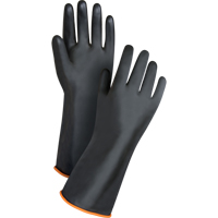 Gants de poids lourd pour la manipulation de produits chimiques, Taille Grand/9, 14" lo, Latex de caoutchouc, 30 mils Meunier Outillage Industriel