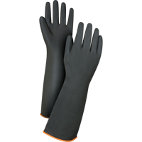 Gants de poids lourd pour la manipulation de produits chimiques, Taille Grand/9, 18" lo, Latex de caoutchouc, 30 mils Meunier Outillage Industriel