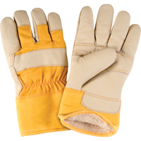 Standard-Duty Winter-Lined Fitters Gloves, Large, Grain Furniture Palm, Boa Inner Lining SAP290 | Meunier Outillage Industriel