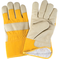 Winter-Lined Fitters Gloves, Large, Grain Pigskin Palm, Boa Inner Lining Meunier Outillage Industriel