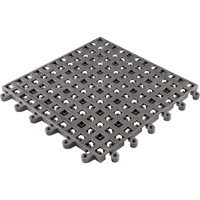 ErgoDeck&reg; General Purpose No. 564 Matting, PVC, 1-1/2' W x 1-1/2' L, 7/8" Thick, Charcoal Meunier Outillage Industriel