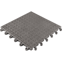 ErgoDeck&reg; Soft No. 566 Matting, PVC, 1-1/2' W x 1-1/2' L, 7/8" Thick, Charcoal Meunier Outillage Industriel