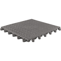 ErgoDeck&reg; Soft No. 566 Matting, PVC, 1-1/2' W x 1-1/2' L, 7/8" Thick, Charcoal Meunier Outillage Industriel