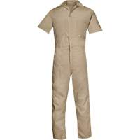Short Sleeved Coveralls, Men's, Tan, Size Small Meunier Outillage Industriel
