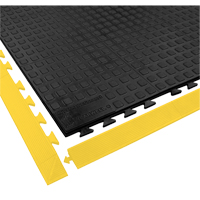 Rejuvenator Connect No. 502 Matting, Polyurethane, 3' W x 3' L, 5/8" Thick, Black Meunier Outillage Industriel