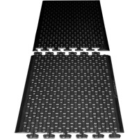 Rejuvenator Connect No. 502 Matting, Polyurethane, 3' W x 3' L, 5/8" Thick, Black Meunier Outillage Industriel